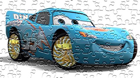 Blue Lightning McQueen Super Puzzle Games - YouTube