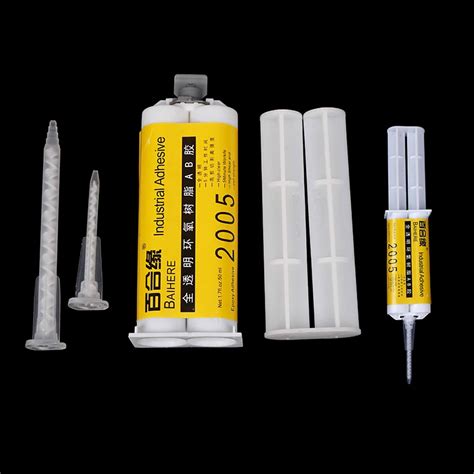 Super AB Glue 5 Seconds Glass Fiber Ceramic Hard Plastic Epoxy Resin Adhesive 50ml-in Liquid ...