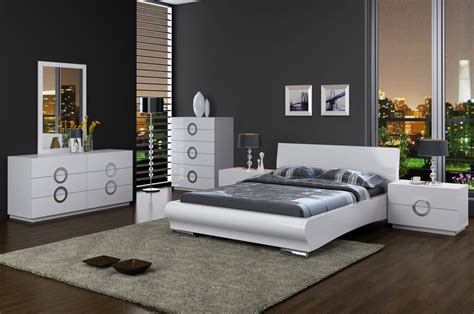 Eddy High Gloss White Bedroom Set - $4088.34 - Modern - Bedroom - New ...