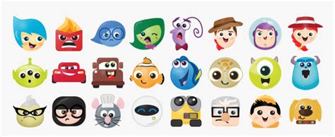 Disney Pixar Emojis, HD Png Download - kindpng