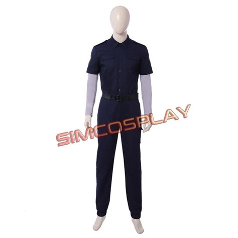 Resident Evil 2 Remake Cosplay Leon R.P.D. Suit Cosplay Costume Top Level