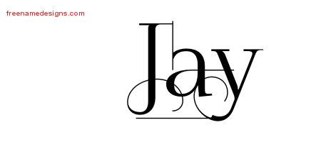 Decorated Name Tattoo Designs Jay Free - Free Name Designs