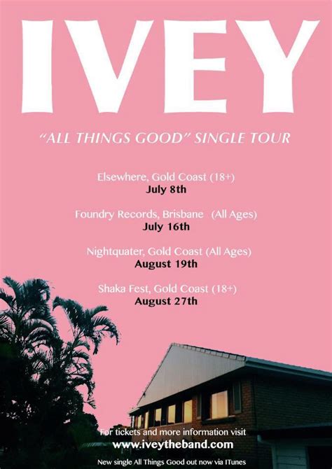 SHOWS ANNOUNCED: All Vibes Are Good In IVEY’s Latest Single