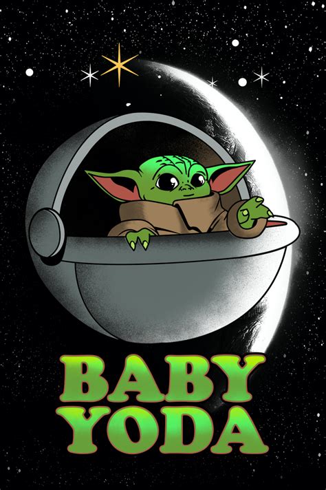 'Baby Yoda' Poster | Yoda poster, Yoda art, Yoda images