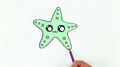 Cute Starfish Drawing