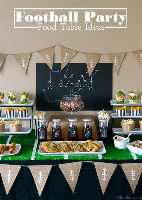 Game Time! Football Party Food Table Ideas