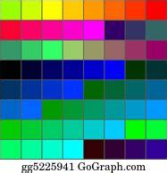 Clipart - Pantone color palette. Stock Illustration gg63300001 - GoGraph