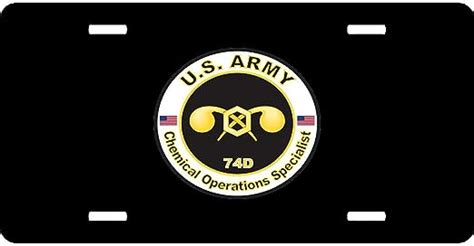 URCustomPro U.S. Army MOS 74D Chemical Operations Specialist Novelty License Plates Cover for ...