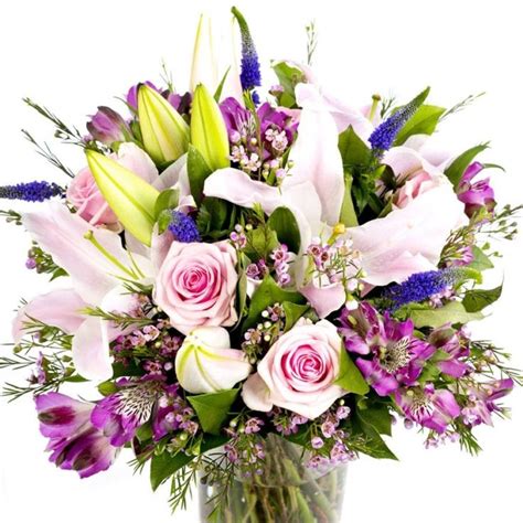 Roses & Lilies Bouquet - Pinks | Flowers by Flourish