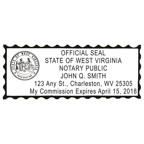 WEST VIRGINIA Notary Stamp - Winmark Stamp & Sign - Stamps and Signs