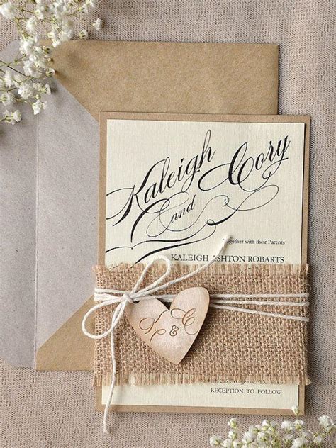 Custom Listing (100) Rustic Wedding Invitation, Calligraphy Wedding Invitations , Engraved Wood ...