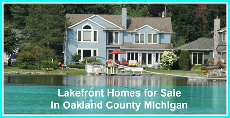 Oakland County Lake Homes For Sale : Lakefront Homes for Sale in ...