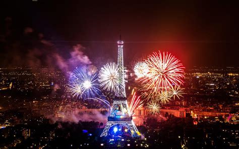 Fireworks On Eiffel Tower HD desktop wallpaper : Widescreen : High ...