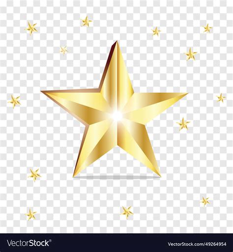 Golden star Royalty Free Vector Image - VectorStock