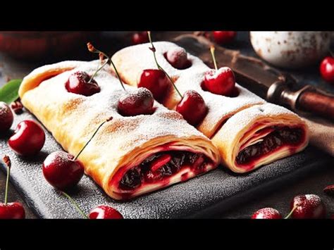 Super tasty! German cherry strudel - strudel recipe to make German ...