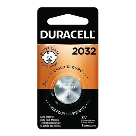 Duracell CR2032 3 Volt Lithium Coin Cell Battery - 1 Pack - Micro Center