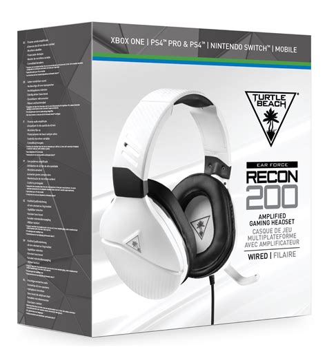 Turtle Beach Recon 200 Amplified Gaming Headset PC, Xbox One, PS4, Switch - White - Spill - CDON.COM