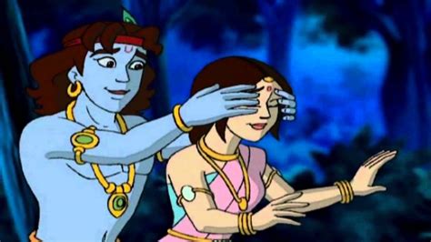 Radha Krishna Cartoon Wallpaper