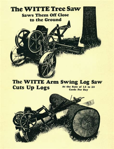 Witte Tree Saw Operating Manual and Parts List - Etsy