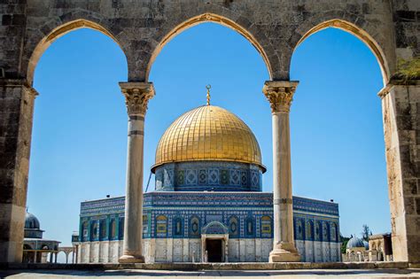 aqsa, dome of the rock on the temple, jerusalem 4k, HD Wallpaper | Rare ...