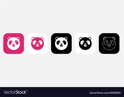 App icon food panda Royalty Free Vector Image - VectorStock