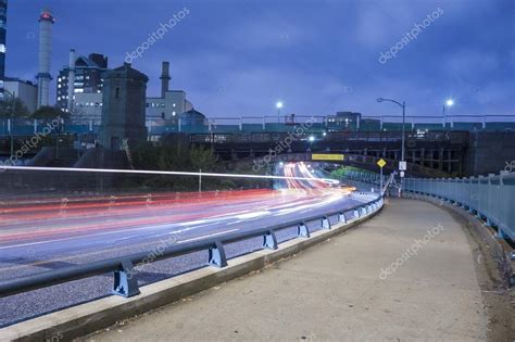 Boston city streets at night — Stock Photo © superbo #57640223