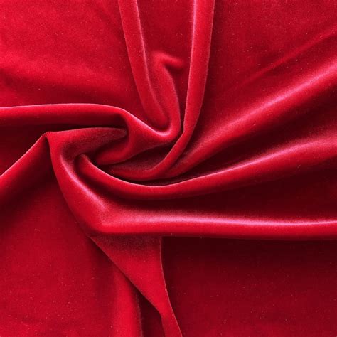 Red Velvet Fabric Texture