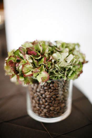 My Bridal Budget, LLC: Coffee bean fall centerpiece