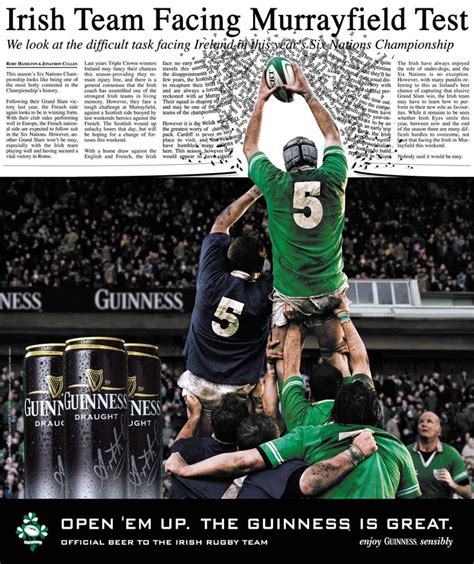 This is an awesome ad #Guinness #Rugby | Irish rugby, Rugby, Sports ...