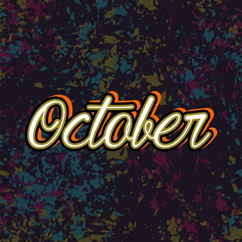 October Month Text Effect Luxury Style Art Font For Free Download