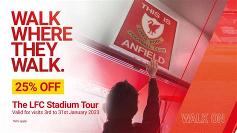 Get 25 per cent off LFC Stadium Tour visits throughout January ...