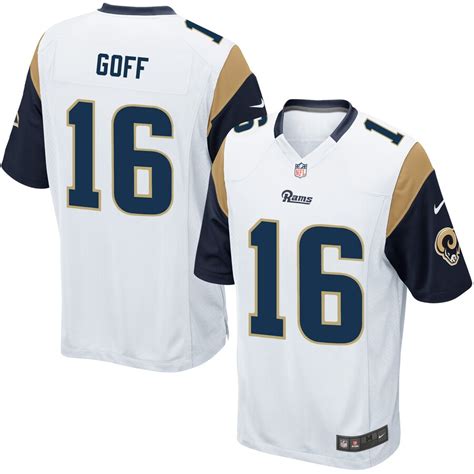 Youth Nike Jared Goff White Los Angeles Rams Road Game Jersey