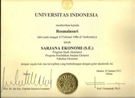 Contoh Ijazah S1 Manajemen Keuangan - IMAGESEE