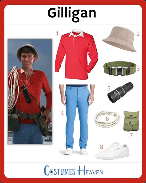 Gilligan Costume For Cosplay & Halloween 2024