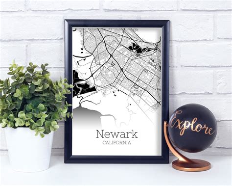 Newark Map INSTANT DOWNLOAD Newark California City Map | Etsy