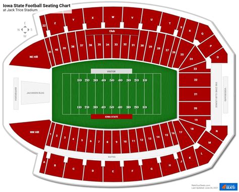 Jack Trice Stadium Seating Map With Seat Numbers | Images and Photos finder