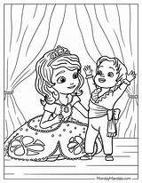 Sofia The First Minimus Coloring Pages sketch template