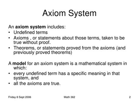 PPT - Axiomatic Systems PowerPoint Presentation, free download - ID:4520354