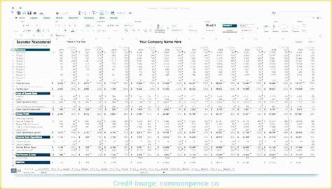 Business Projection Excel Template