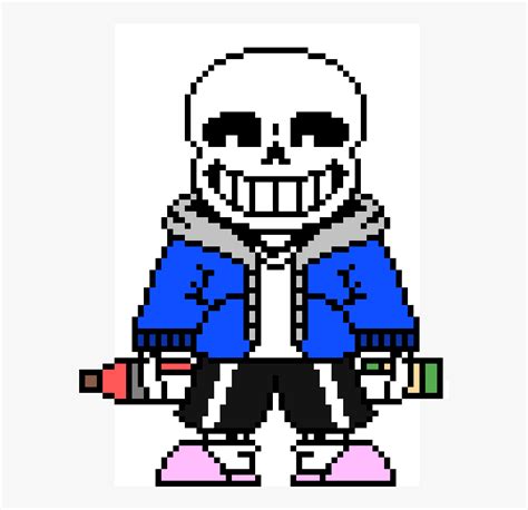 De Sans Pixel Art , Transparent Cartoons - Killer Sans Pixel Art , Free ...