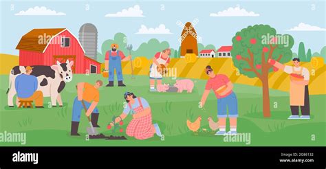 Farming illustration concept hi-res stock photography and images - Alamy