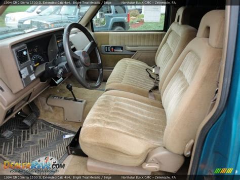 Beige Interior - 1994 GMC Sierra 1500 SL Extended Cab 4x4 Photo #10 ...