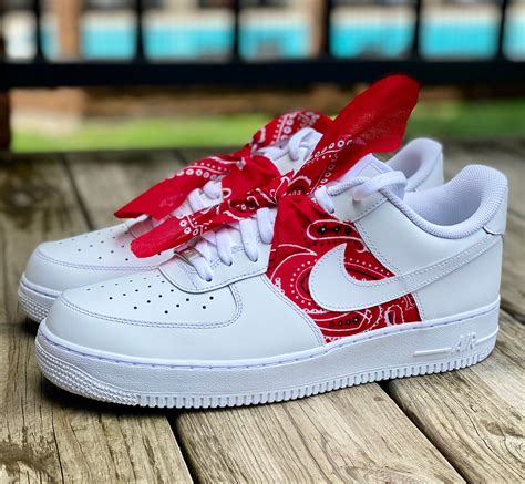 Custom Nike Air Force 1 Bandana AF1 Men's Shoes | Etsy