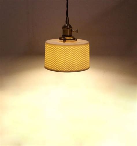 Pendant Light Ceramic Lighting Fixture Modern White Lamp Art - Etsy ...