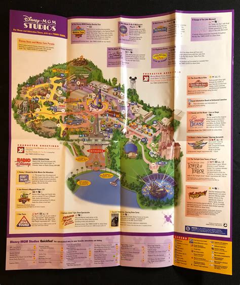 2002 Disney MGM Studios Guide Map Brochure | Etsy