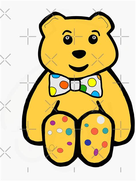 "Pudsey Bear 2022 - Pudsey Bear stickers" Sticker for Sale by Isfaouneyk | Redbubble