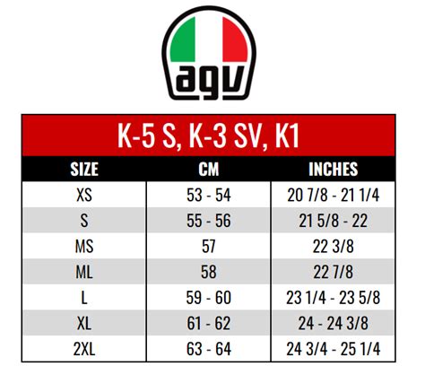 Stabilan kupus Petak agv helmet size chart uviti mraz Vrana