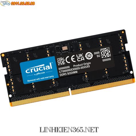 RAM Laptop DDR5 (PC5) 8GB Bus 5200 MHz - Linh kiện 365