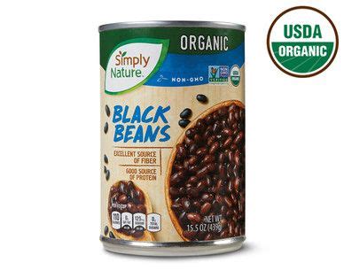 Simply Nature Organic Black Beans | ALDI US | Cholesterol free recipes ...