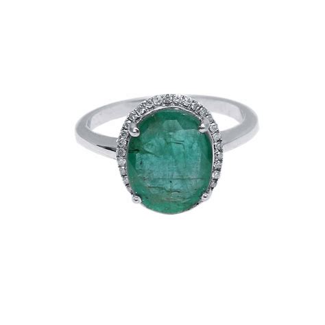 Natural Oval Emerald Ring Emerald Engagement Ring / Gold - Etsy